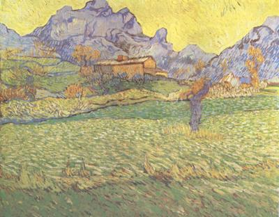 Vincent Van Gogh A Meadow in the Mounatains:Le Mas de Saint-Paul (nn04) oil painting image